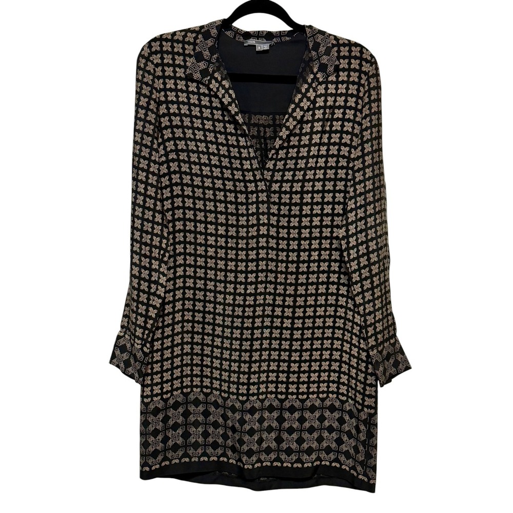 Vince Silk Tunic Dress Womens Size 2 Quiet Luxury Old Money Minimalist Chic - Picture 2 of 7